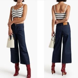 Frame Le Italien‎ Cropped High-rise Wide-leg Jeans